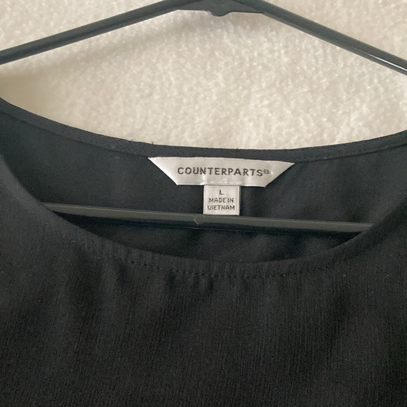 Counterparts,Black Blouse Size Large, - Picture 3 of 5